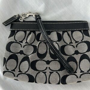 Coach Signature Pleated Soho Wristlet